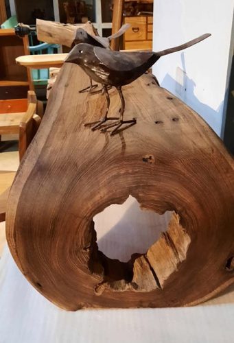 Live Edge Teak Wood Art