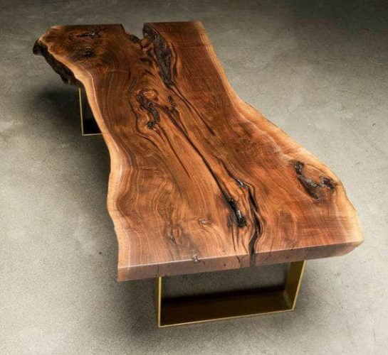 Live Edge Coffee Table Fremont Table Walnut Slab Product