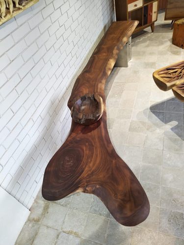 Live edge black walnut sofa table Product