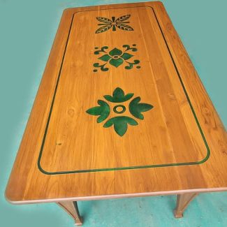 Green Epoxy Multiple Designed Office Table