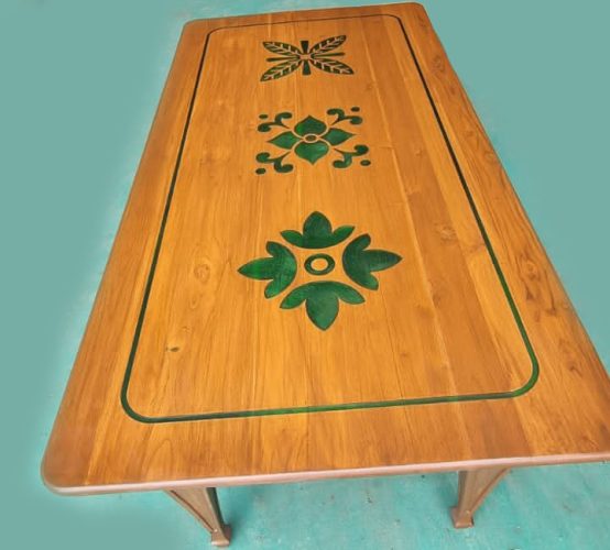 green epoxy multiple designed office table Product