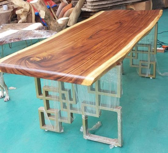 live edge metal table for multiple use Product