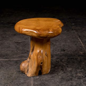 Irregular Solid Wood Stool